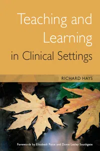 Teaching and Learning in Clinical Settings_cover