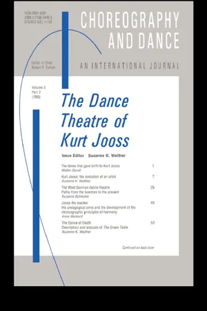 The Dance Theatre of Kurt Jooss