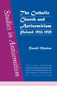 The Catholic Church and Antisemitism_cover