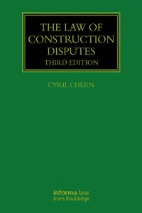 The Law of Construction Disputes_cover