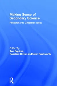 Making Sense of Secondary Science_cover