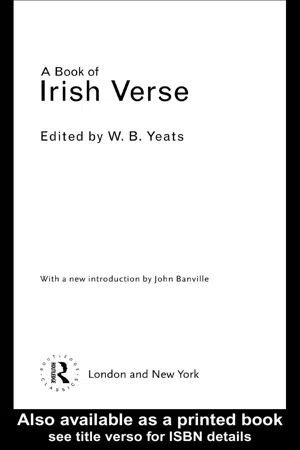 A Book of Irish Verse