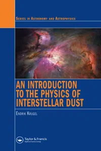 An Introduction to the Physics of Interstellar Dust_cover