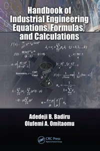 Handbook of Industrial Engineering Equations, Formulas, and Calculations_cover