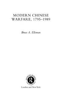 Modern Chinese Warfare, 1795-1989_cover