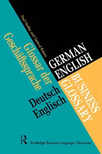 German/English Business Glossary_cover