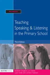 Teaching Speaking and Listening in the Primary School_cover