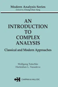 An Introduction to Complex Analysis_cover