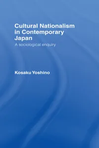 Cultural Nationalism in Contemporary Japan_cover
