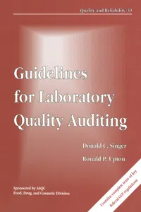 Guidelines for Laboratory Quality Auditing_cover