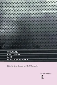 Welfare, Exclusion and Political Agency_cover