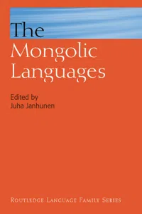 The Mongolic Languages_cover