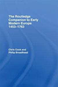 The Routledge Companion to Early Modern Europe, 1453-1763_cover