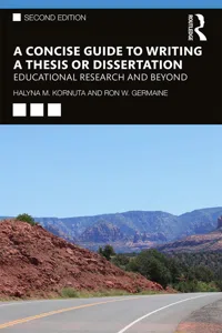 A Concise Guide to Writing a Thesis or Dissertation_cover