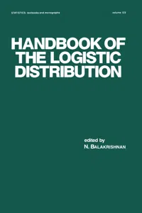 Handbook of the Logistic Distribution_cover