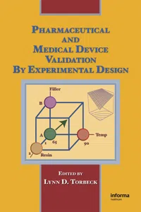 Pharmaceutical and Medical Device Validation by Experimental Design_cover