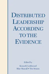Distributed Leadership According to the Evidence_cover