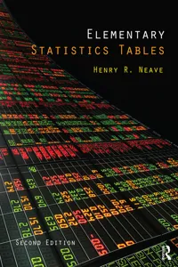 Elementary Statistics Tables_cover