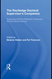 The Routledge Doctoral Supervisor's Companion_cover