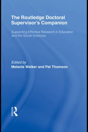 The Routledge Doctoral Supervisor's Companion