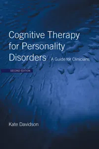 Cognitive Therapy for Personality Disorders_cover