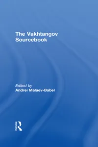 The Vakhtangov Sourcebook_cover