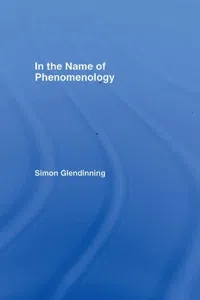 In the Name of Phenomenology_cover