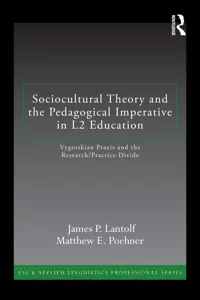 Sociocultural Theory and the Pedagogical Imperative in L2 Education_cover