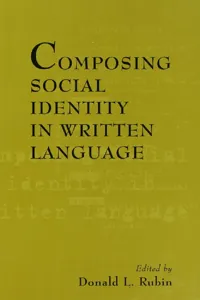 Composing Social Identity in Written Language_cover