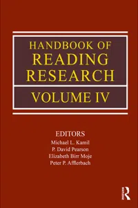 Handbook of Reading Research, Volume IV_cover