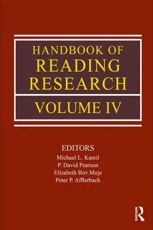 Handbook of Reading Research, Volume IV