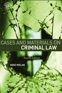 Cases & Materials on Criminal Law_cover