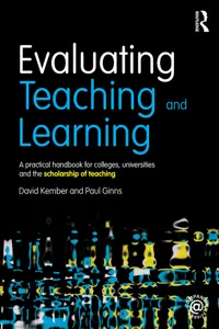 Evaluating Teaching and Learning_cover