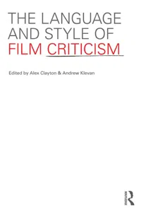 The Language and Style of Film Criticism_cover