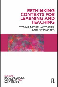 Rethinking Contexts for Learning and Teaching_cover