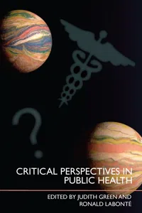 Critical Perspectives in Public Health_cover