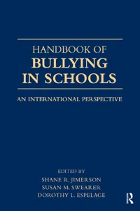 Handbook of Bullying in Schools_cover