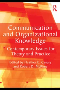 Communication and Organizational Knowledge_cover