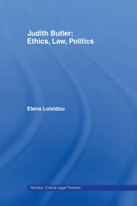 Judith Butler: Ethics, Law, Politics_cover