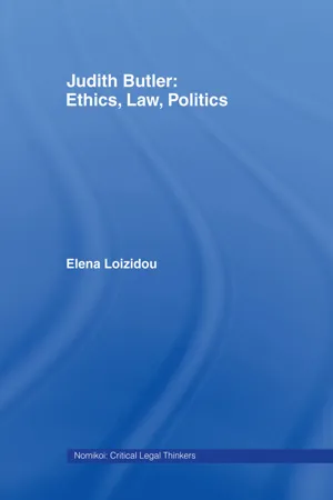 Judith Butler: Ethics, Law, Politics