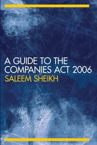 A Guide to The Companies Act 2006_cover