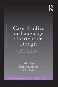 Case Studies in Language Curriculum Design_cover