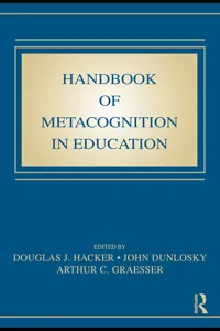 Handbook of Metacognition in Education_cover