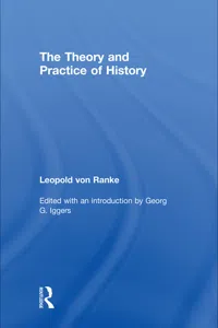 The Theory and Practice of History_cover
