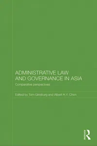 Administrative Law and Governance in Asia_cover