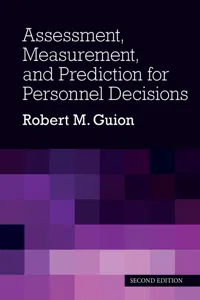 Assessment, Measurement, and Prediction for Personnel Decisions_cover