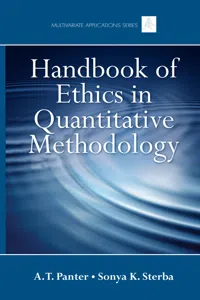 Handbook of Ethics in Quantitative Methodology_cover