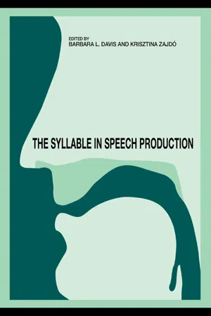 The Syllable in Speech Production