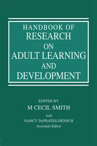 Handbook of Research on Adult Learning and Development_cover