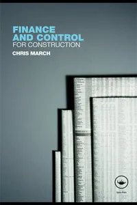 Finance and Control for Construction_cover